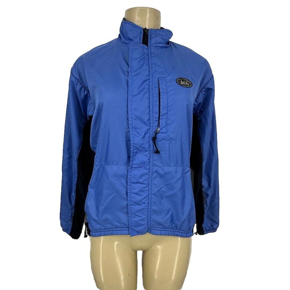 Rei Women Full ZIP Up Outdoor Jacket Hiking Cycling Stretchy ZIP Pocket K24